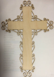 Pretty Blank Cross can be personalised