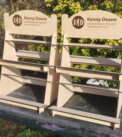 Double Sided Flatpack Display Shelves