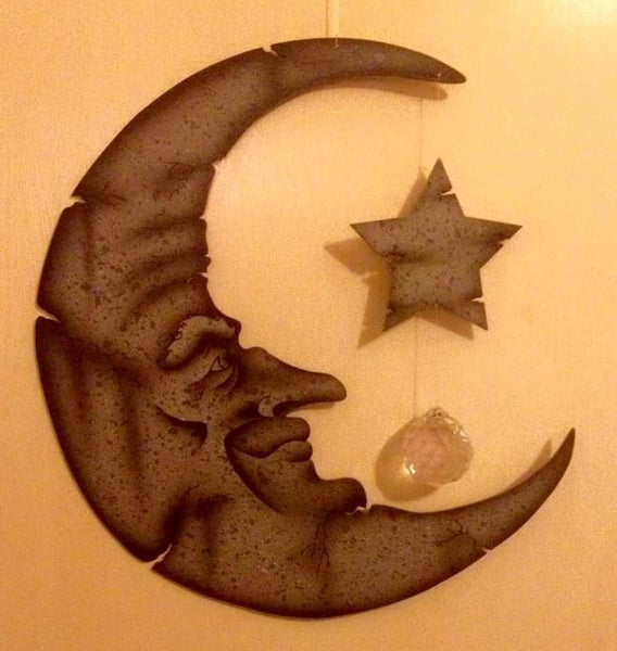 Various moon designs from 260mm tall - plaque or mobile