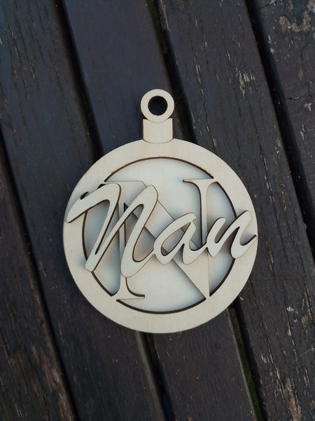 Christmas Baubles Layered and Personalised
