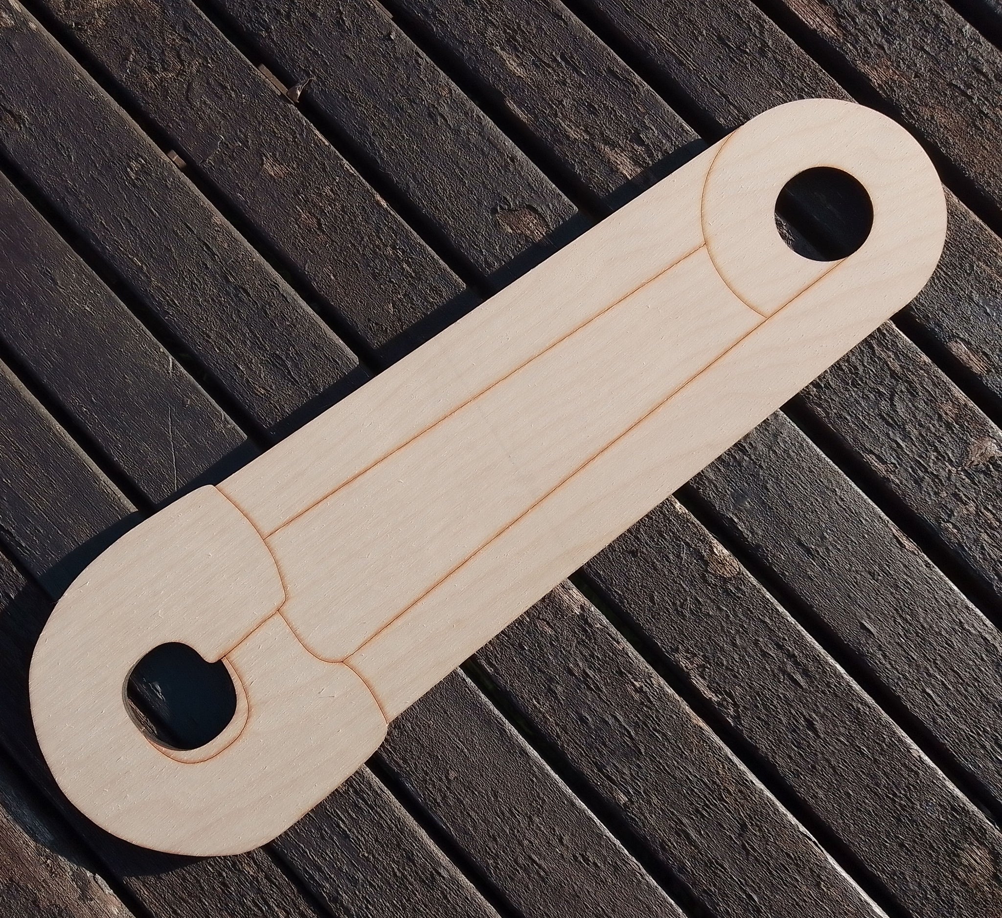 Large Nappy Pin 6mm thick 390mm long