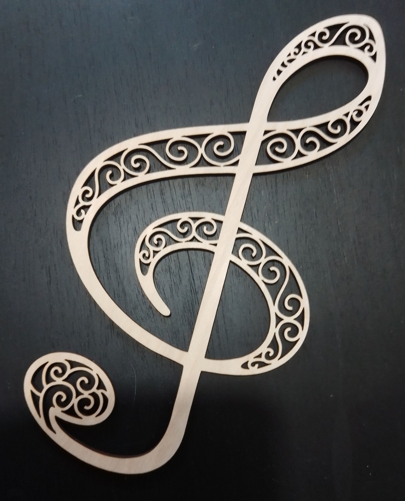 Treble Clef Intricate Design 290mm tall