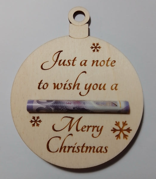 Christmas money Bauble