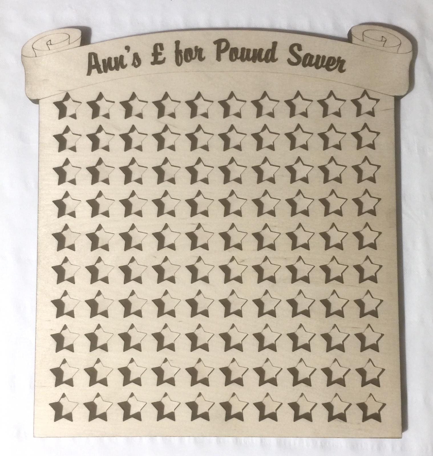 Personalised Weight loss savings drop box save 100 pounds in 1 pound coins