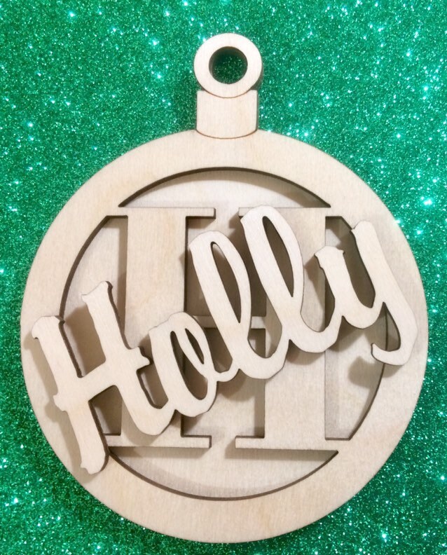 Christmas Baubles Layered and Personalised