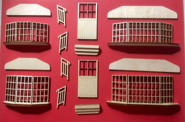A set of Booknook miniatures Diorama accessaries