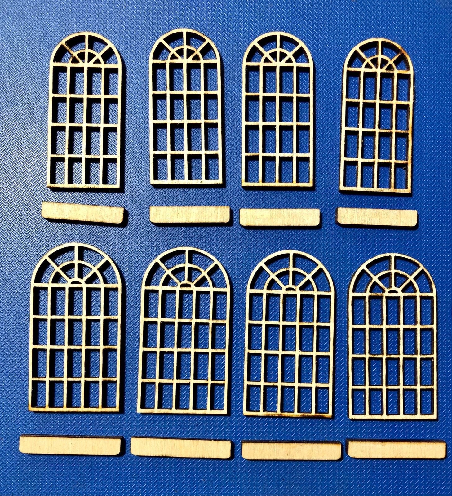 Set of Miniature Windows Colchester Laser Cuts RTFARTY Phone 07751033356